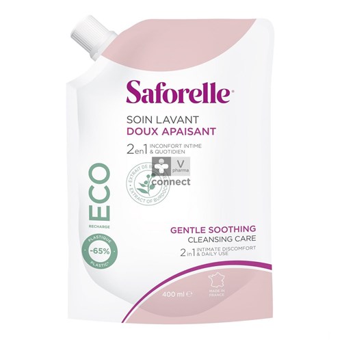 Saforelle Soin Lavant Doux Eco Recharge 400 ml