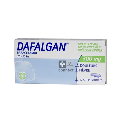 Dafalgan 300 mg Grands Enfants 12 Suppositoires