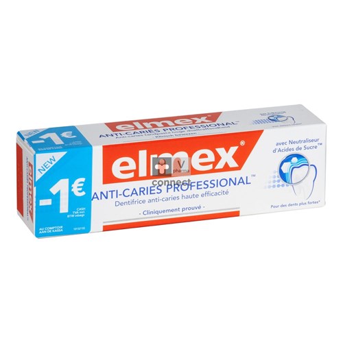 Elmex Dentifrice Professionnel Anti Caries 75 ml Prix Promo