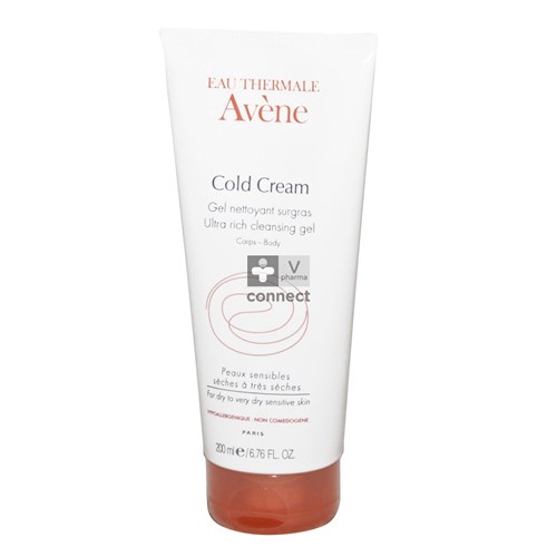 Avene Cold Cream Gel Nettoyant Surgras 200 ml