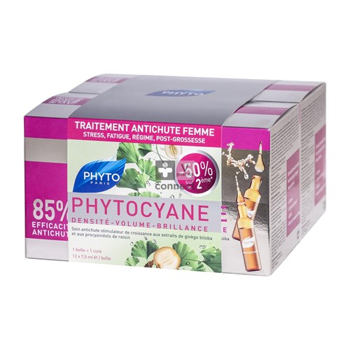 Phytocyane Traitement Anti Chute Redensifiant 2 x 12 Ampoules Promo