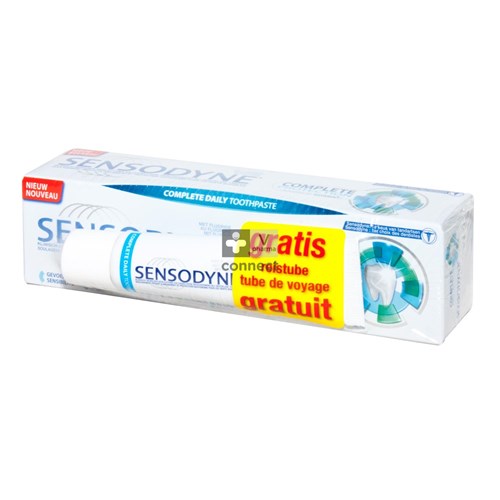 Sensodyne Complete Protection Dentifrice 75 ml + Minitube Sensodyne 20 ml Gratuit