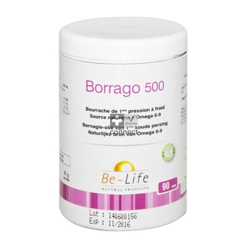 Be-Life Borrago 500 Bio 90 Capsules