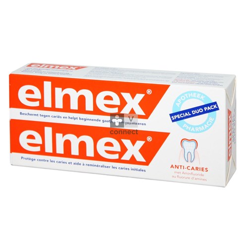Elmex Dentifrice Protection Anti Caries Duopack 2 x 75 ml