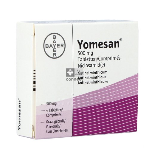 Yomesan 500 mg 4 Comprimes