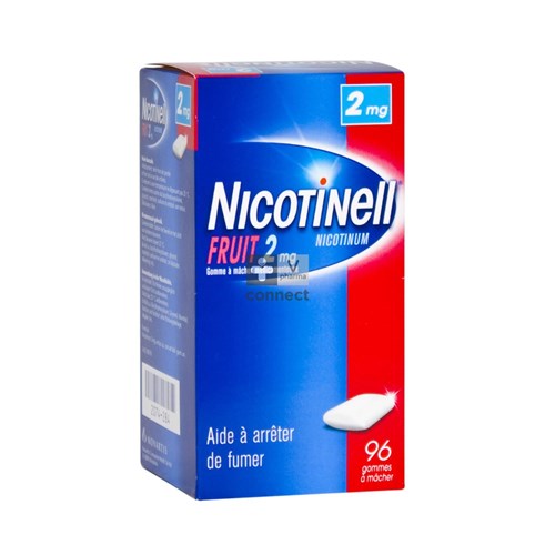 Nicotinell Fruit 2 mg 96 Gommes à Macher