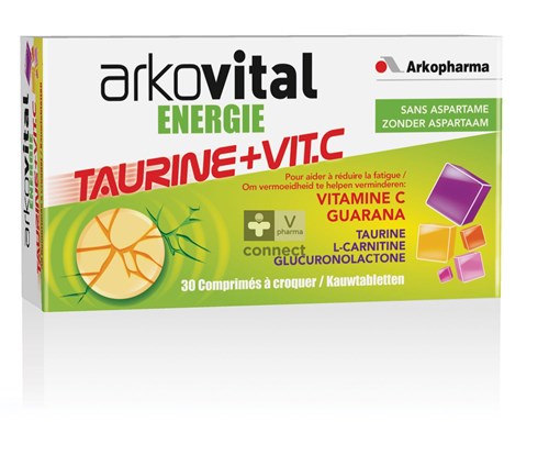 Arkovital Energie Taurine + Vit. C 30 Comprimés à Croquer