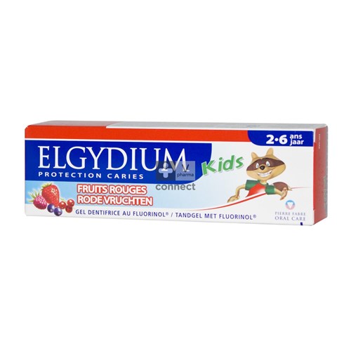 Elgydium Dentifrice Kids 2-6 Ans Fruits Rouges 50 ml