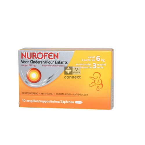 Nurofen Enfants 60 mg 10 Suppositoires