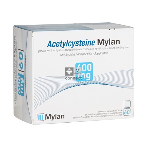 Acetylcysteine Mylan 600 Mg 60 Sachets
