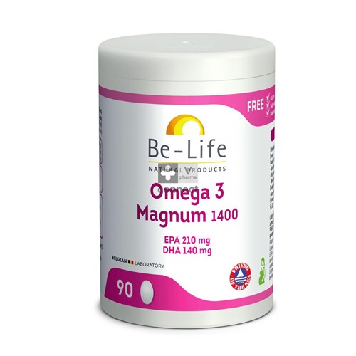 Be-Life Omega 3 Magnum 1400  90 Gélules