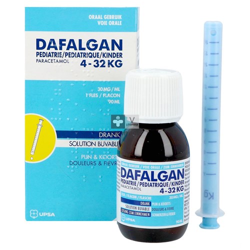 Dafalgan Pediatrique 30mg/ml Solution Buvable 90 ml