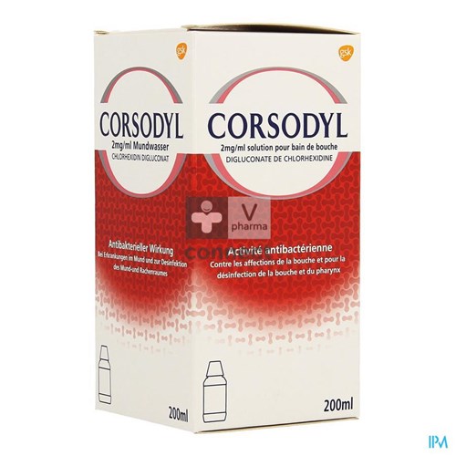 Corsodyl Bain De Bouche 200 ml