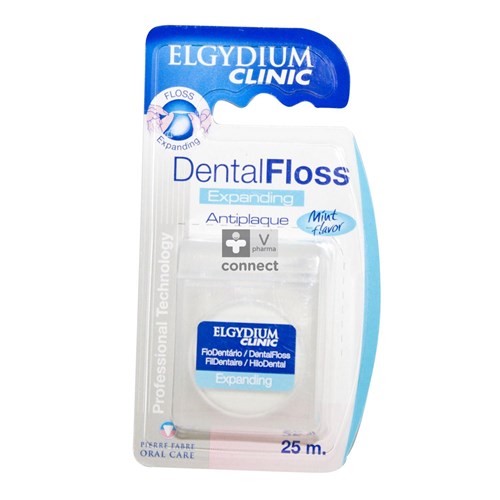 Elgydium Clinic Dental Floss Expanding Mint 25 M