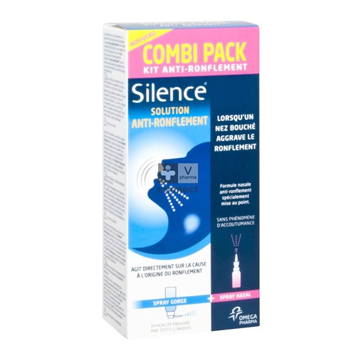 Silence Anti-Ronflement Kit Spray Gorge + Spray Nasal