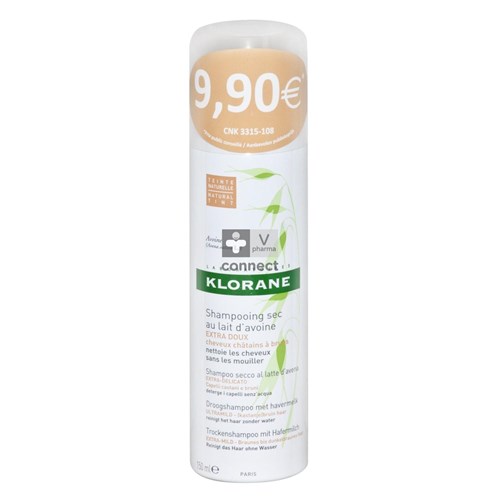 Klorane Shampooing Sec au Lait d' Avoine Teinté Spray 150 ml Prix Promo