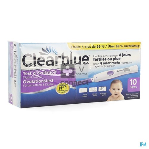 Clearblue Digital Advanced Test d' Ovulation 10 Pièces