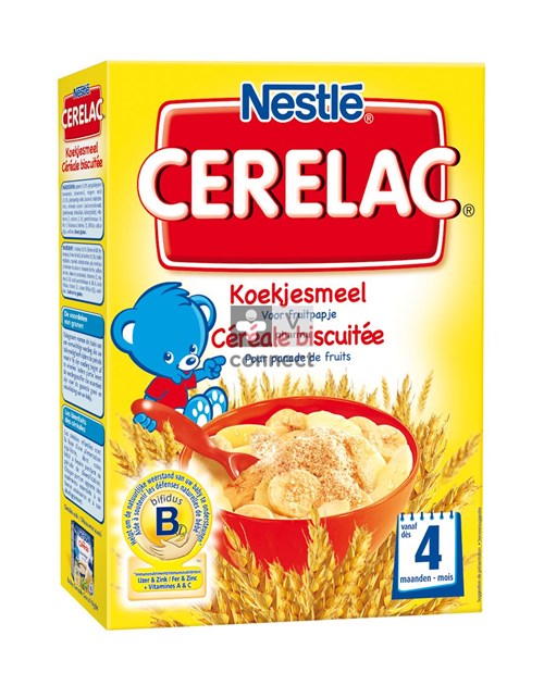 Nestle Cerelac Céréale Biscuitée pour Panade de Fruits 400 g