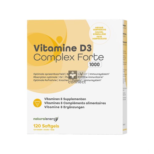Natural Energy Vitamine D Complex Forte 120 Perles