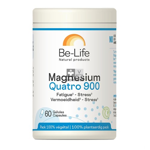 Be-Life Magnesium Quatro 900   60 Gélules