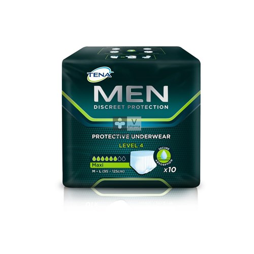 Tena Protective Underwear Men Level 4 Medium / Large 10 Pieces