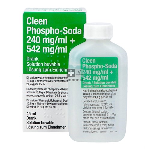 Cleen Phospho-Soda 11g/24g Solution Buvable 45 ml