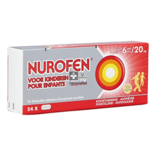 Nurofen Enfants 200 mg 24 Comprimés Enrobés