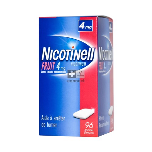 Nicotinell Fruit 4 mg 96 Gommes à Macher