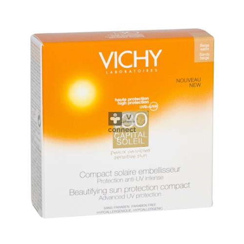 Vichy Capital Soleil Compact Solaire Embellisseur SPF30 Beige Sablé 10 g