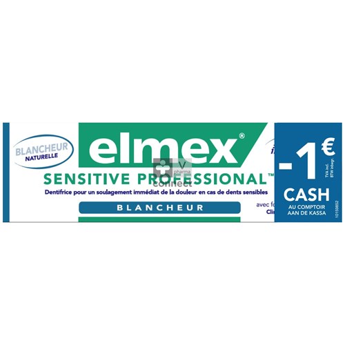 Elmex Sensitive Professional Dentifrice Blancheur 75 ml Prix Promo