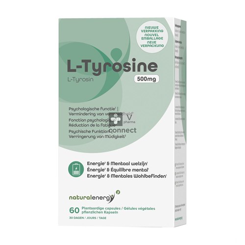 Natural Energy L-Tyrosine 500Mg x 60 Capsules