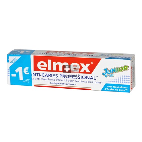 Elmex Dentifrice Anti-Caries Professionnel Junior 75 ml Prix Promo