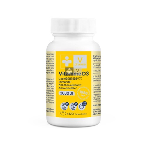 VPharma Vitamine D 2000 UI 120 Perles