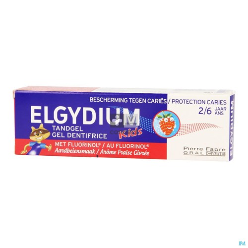 Elgydium Kids Dentifrice Fraise 2-6 Ans 50 ml