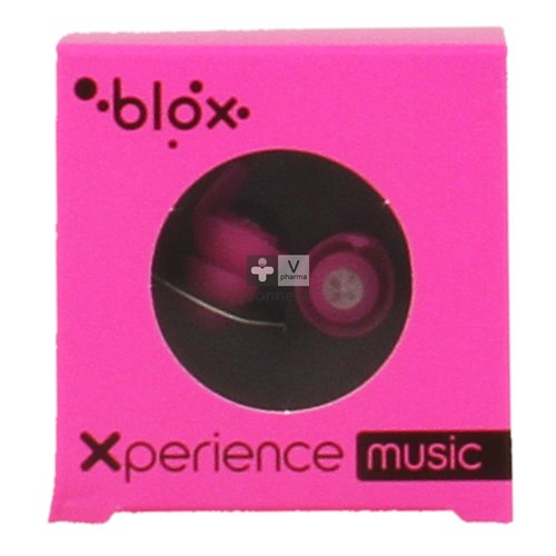 Blox Xperience Music Bouchon Oreille Rose Fluo 1 Paire