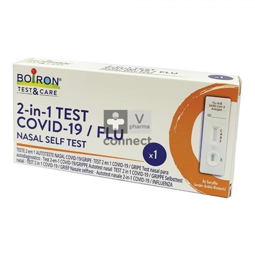 Boiron Covid-19 & Grippe 2En1 Nasal Selftest 1 T&C