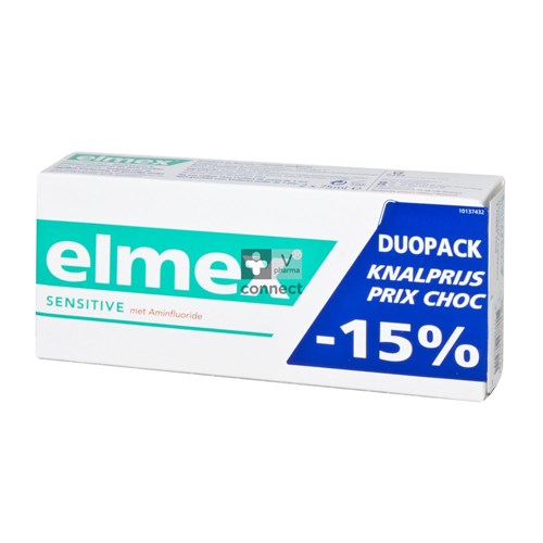Elmex Sensitive Dentifrice 2 x 75 ml Prix Promo