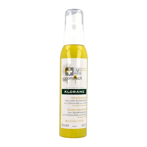 Klorane Spray Sans Rinçage Eclaircissant Camomille 125 ml