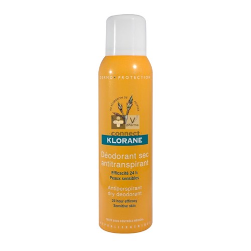 Klorane Deodorant Antitranspirant Spray 150ml