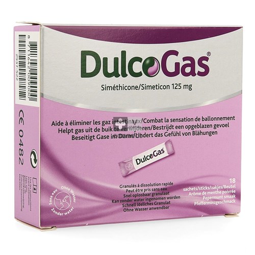 Dulcogas Simeticone 125 mg  18 Sachets