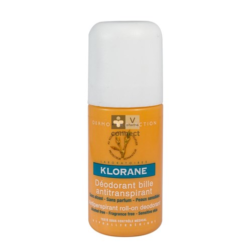 Klorane Deodorant Antitranspirant 24h Roll On