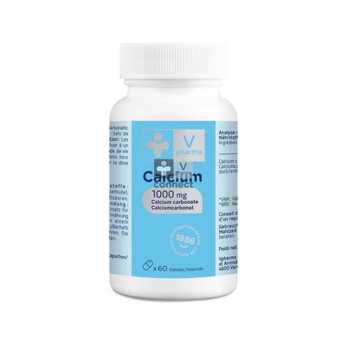 Vpharme Calcium Carbonate 1000 Mg 60 Gelules
