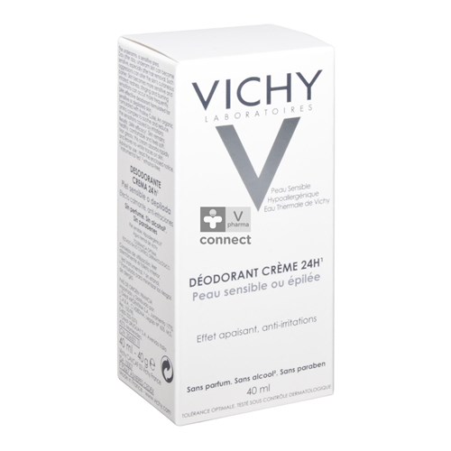 Vichy Déodorant Crème Peau Sensible ou Epilée 40 ml