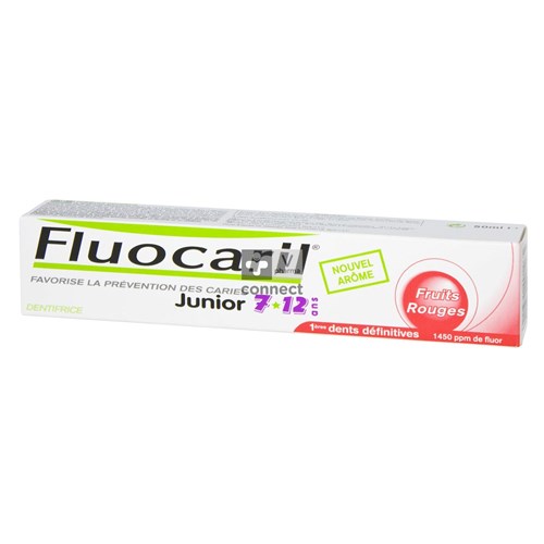 Fluocaril Junior 7 à 12 Ans Gel 50 ml Gout Fruits Rouges