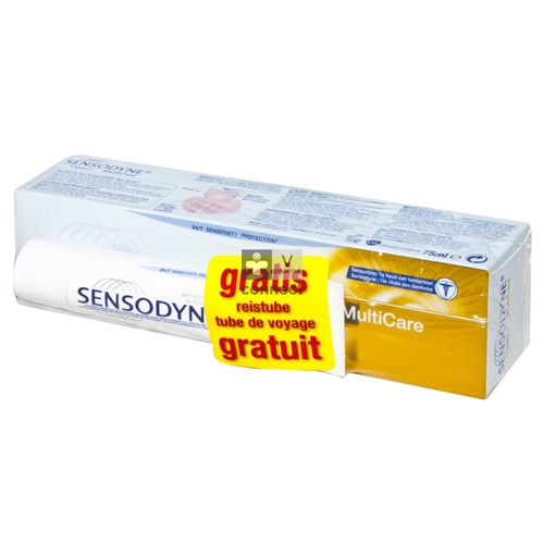 Sensodyne Multicare Dentifrice 75 ml + Minitube Sensodyne 20 ml Gratis