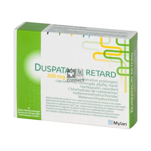 Duspatalin Retard 200 mg 30 Capsules à Libération Prolongée