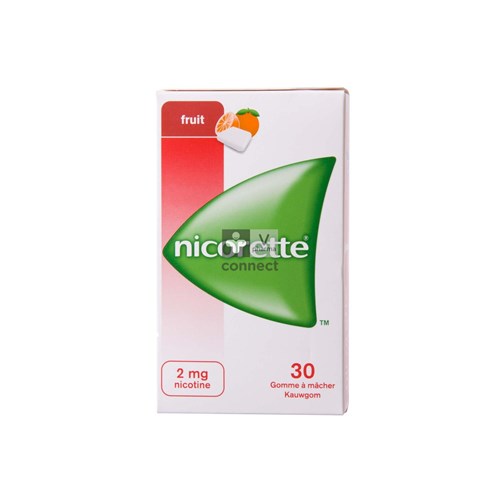 Nicorette Fruit 2 Mg Gomme à macher 30 Pièces