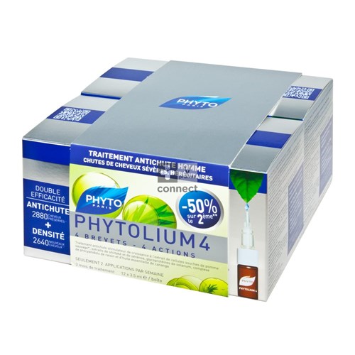 Phytolium 4 Antichute 2 x 12 Ampoules Promo