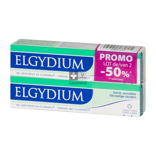 Elgydium Dents Sensibles Dentifrice 2 x 75 ml Prix Promo