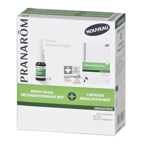 Pranarom Aromaforce Spray Nasal + Capsules Inhalation Prix Promo